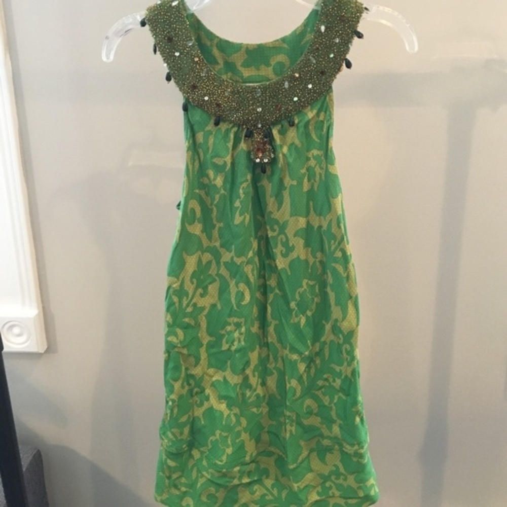 EUC Plenty by Tracy Reese Beaded top 4 2 XS S